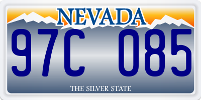 NV license plate 97C085