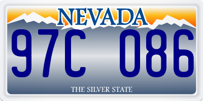 NV license plate 97C086