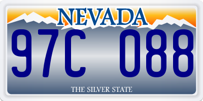 NV license plate 97C088