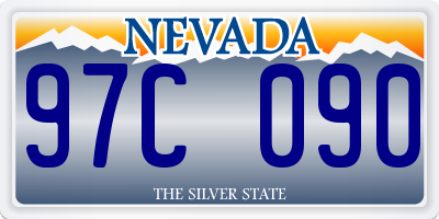 NV license plate 97C090