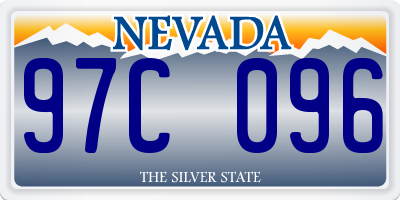 NV license plate 97C096