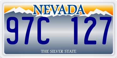 NV license plate 97C127