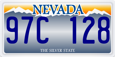 NV license plate 97C128