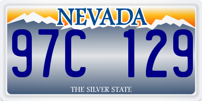 NV license plate 97C129