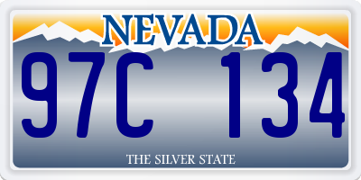 NV license plate 97C134