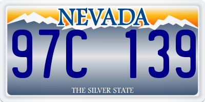NV license plate 97C139