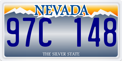 NV license plate 97C148