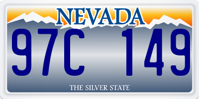 NV license plate 97C149