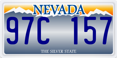 NV license plate 97C157