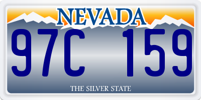 NV license plate 97C159