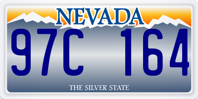 NV license plate 97C164