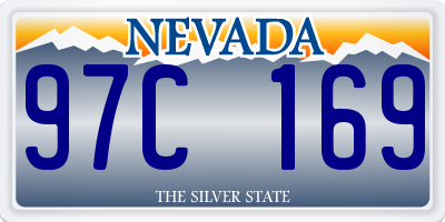 NV license plate 97C169