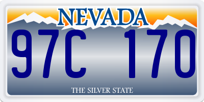 NV license plate 97C170