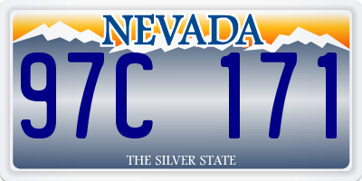 NV license plate 97C171