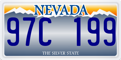 NV license plate 97C199
