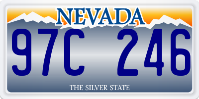 NV license plate 97C246