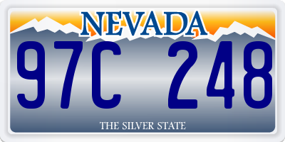 NV license plate 97C248
