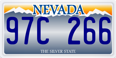 NV license plate 97C266