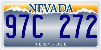NV license plate 97C272