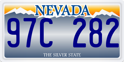 NV license plate 97C282