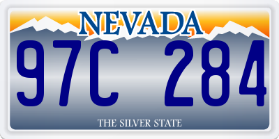 NV license plate 97C284