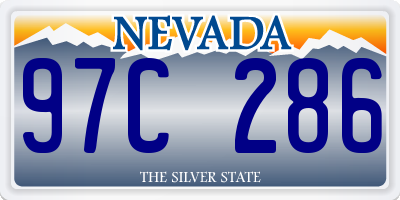 NV license plate 97C286