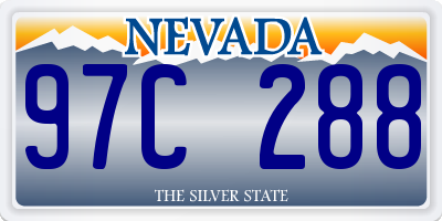 NV license plate 97C288