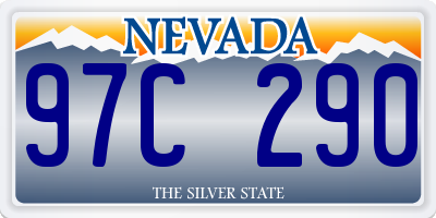 NV license plate 97C290