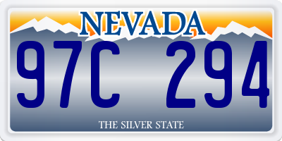 NV license plate 97C294