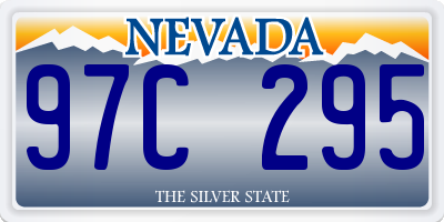 NV license plate 97C295