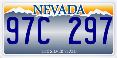NV license plate 97C297