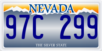 NV license plate 97C299