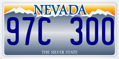 NV license plate 97C300