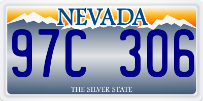 NV license plate 97C306