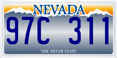 NV license plate 97C311