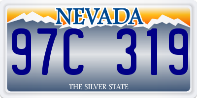 NV license plate 97C319
