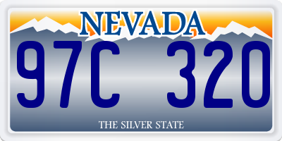 NV license plate 97C320