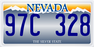 NV license plate 97C328