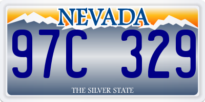 NV license plate 97C329