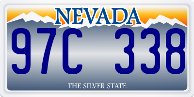 NV license plate 97C338