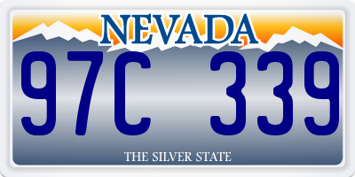 NV license plate 97C339