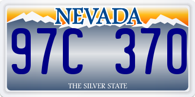 NV license plate 97C370