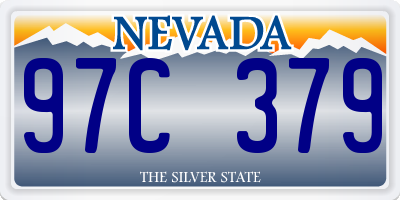 NV license plate 97C379