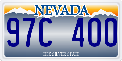 NV license plate 97C400