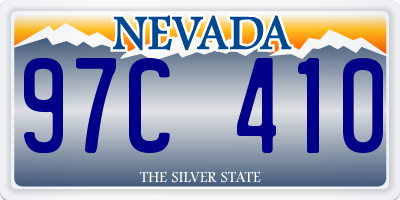 NV license plate 97C410