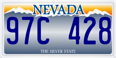 NV license plate 97C428