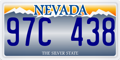 NV license plate 97C438