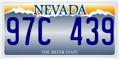 NV license plate 97C439