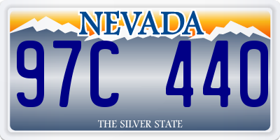 NV license plate 97C440