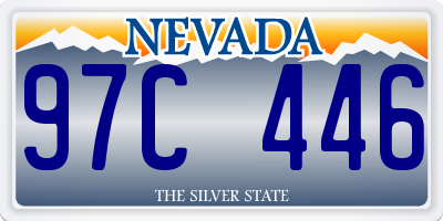 NV license plate 97C446